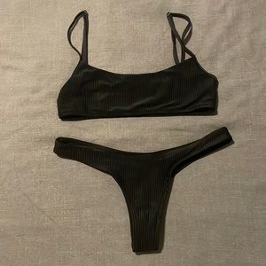 Perfect condition frankies bikini boots top and boots bottoms both size small